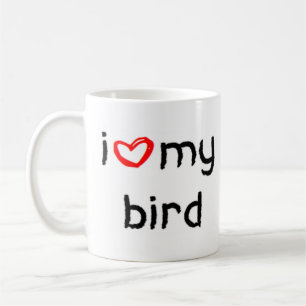 bird heart coffee mug