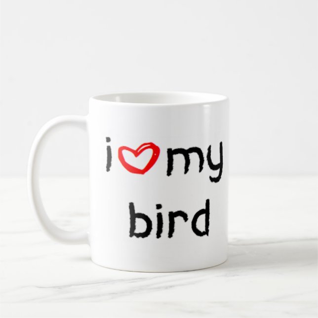 bird heart coffee mug (Left)