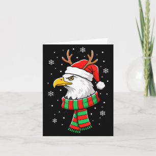 Bird Holiday, Santa Hat, Reindeer Antlers &amp; Fe Card