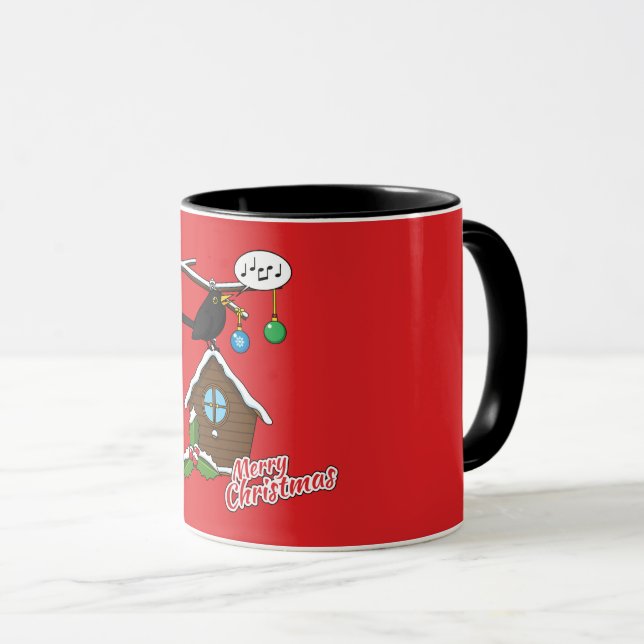Bird House Merry Christmas Mug (Front Right)
