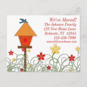 Bird House Moving Faire-part