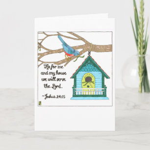 Bird House Welcome Home Card