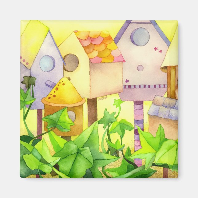 Bird Houses Magnet (Front)