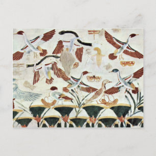Bird Hunting Detail By Maler Der Grabkammer Des Na Postcard
