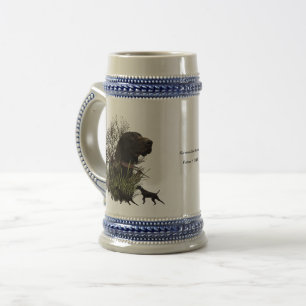 Bird hunting , German Shorthaired Pointer Beer Stein
