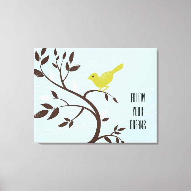 Bird in a Tree Canvas Print (Front)