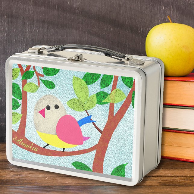 Bird in a tree metal lunch box (Creator Uploaded)