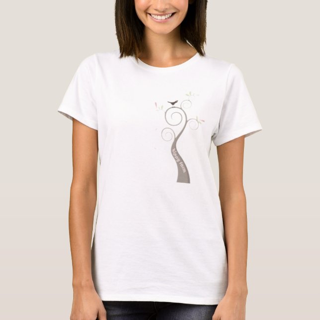 bird in a tree T-Shirt (Front)