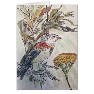 Bird in fall foliage