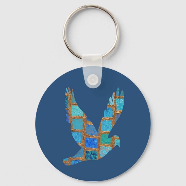 Bird in flight keychain (Front)
