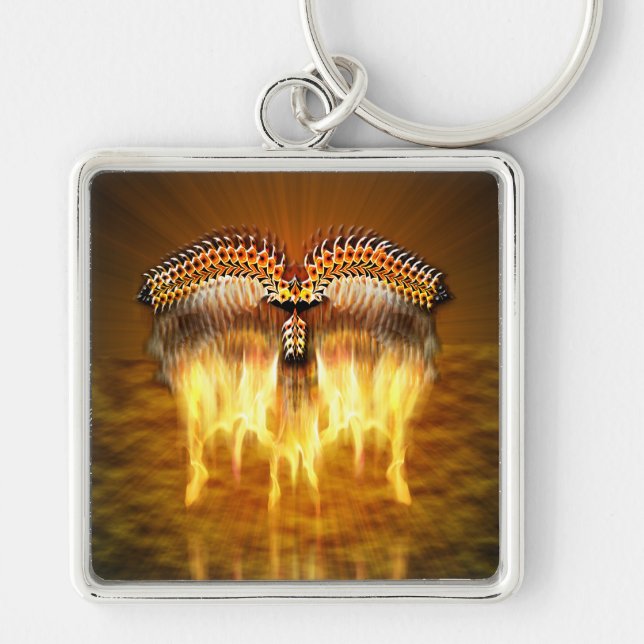 Bird in Flight Keychain (Front)