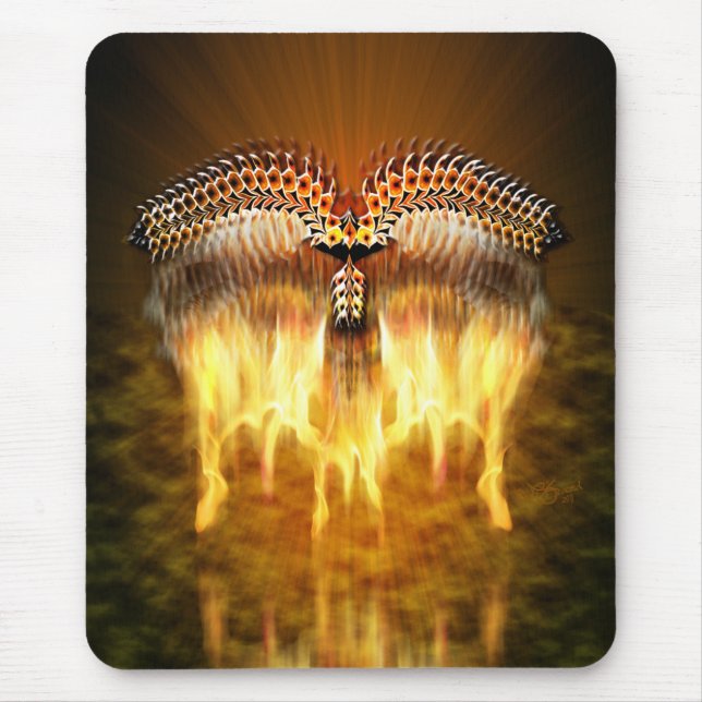 Bird in Flight Mouse Pad (Front)