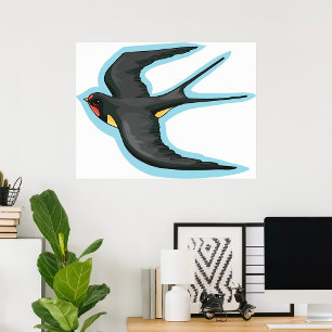 Bird In Flight Poster