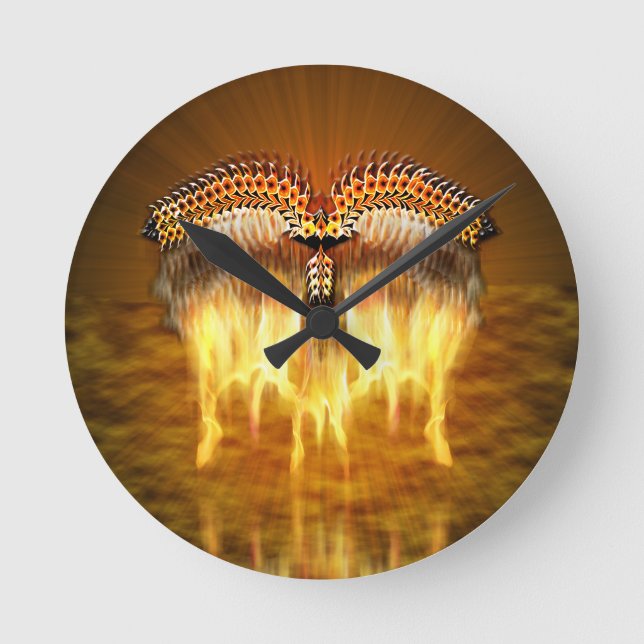Bird in Flight Round Clock (Front)