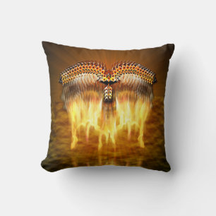 Bird in Flight Throw Pillow