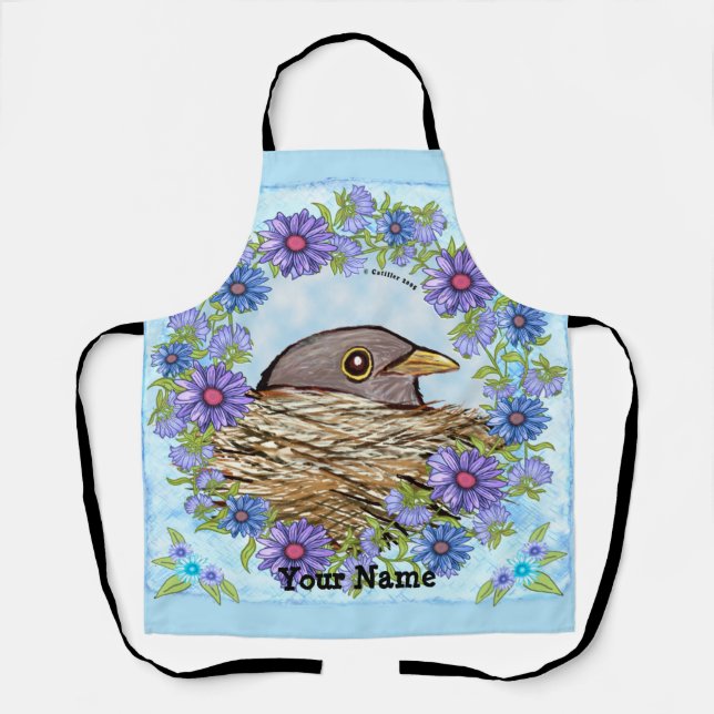 Bird In Nest  apron (Front)