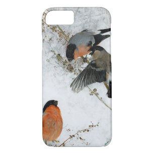 Bird in Snow, Bruno Liljefors Case-Mate iPhone Case