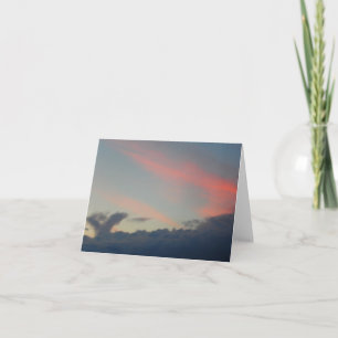 Bird in the Clouds at Sunrise Holiday Card