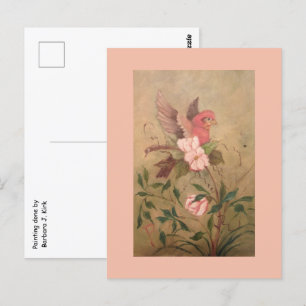 Bird in the Flowers Postcard
