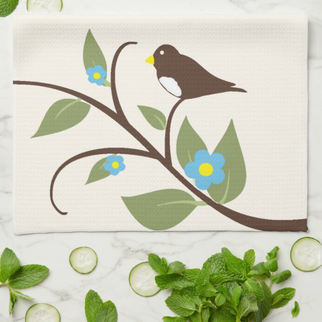 Bird Kitchen Towel (Folded)