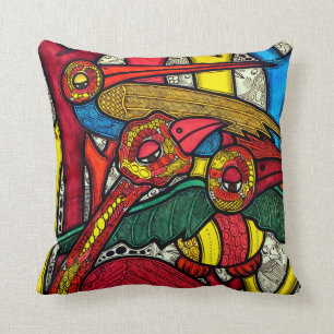 Bird Life Throw Pillow