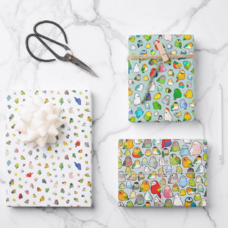 Bird Loafs Variety Wrapping Paper Sheet