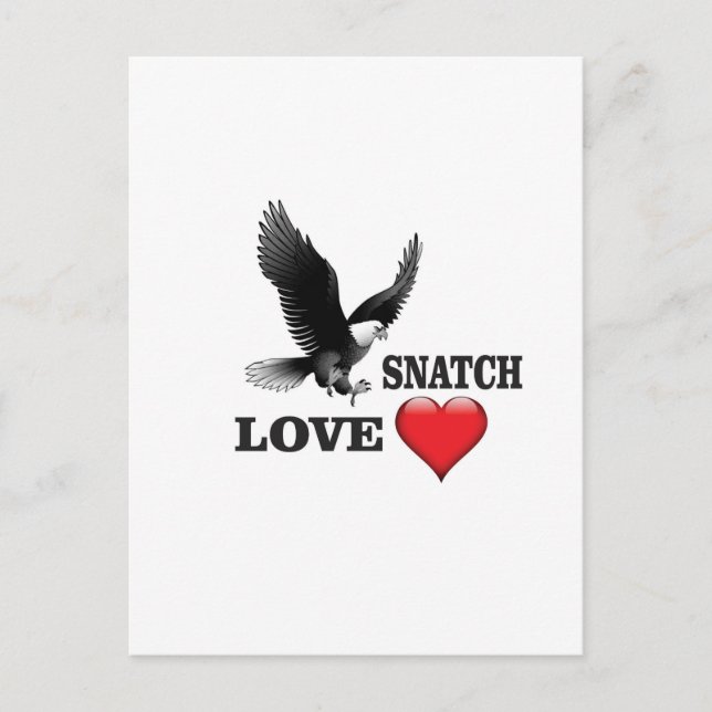 bird love snatch postcard (Front)