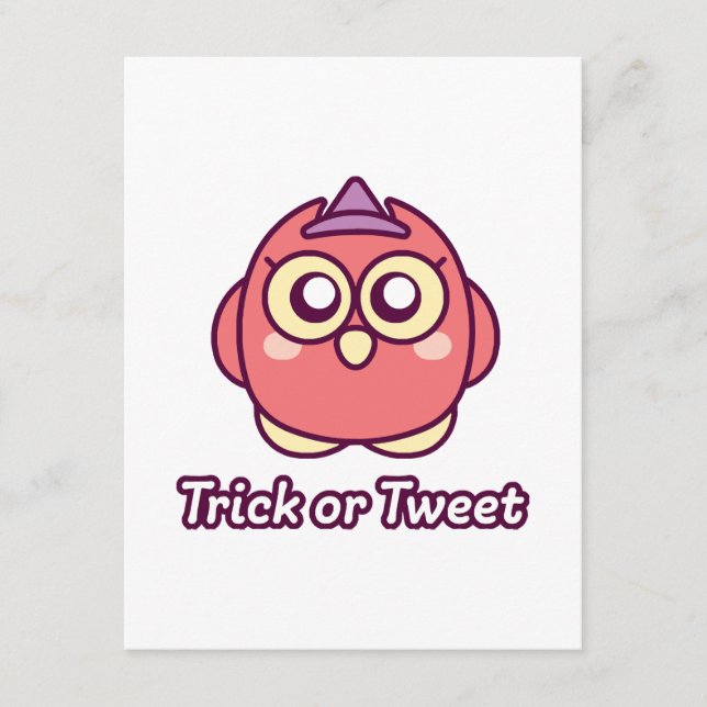 Bird Lover Halloween Cute Owl Witch Enclosure Card (Front)