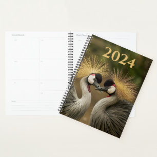 Bird Lover Pattern Undated Personal Yearly Planner