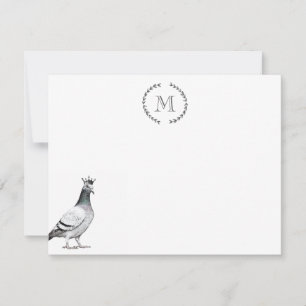 Bird Lover Pigeon Personalized Royal Card