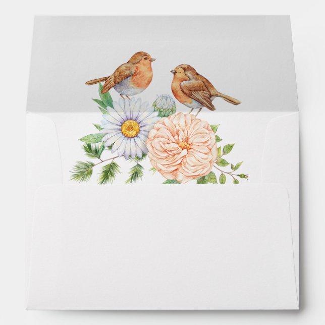 Bird lover return address Envelope (Back (Bottom))