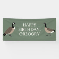 Bird Lovers Canada Geese Illustration Personalized