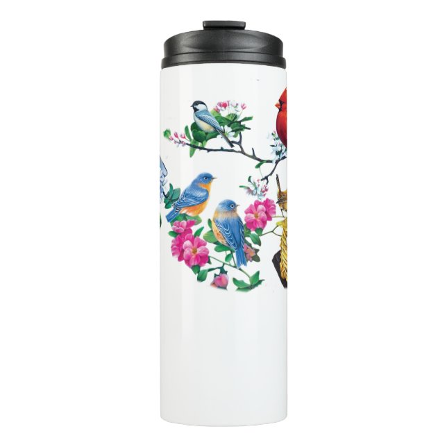 Bird Lovers Water Travel Mug (Front)