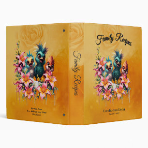 Bird magic in a sea of flowers binder