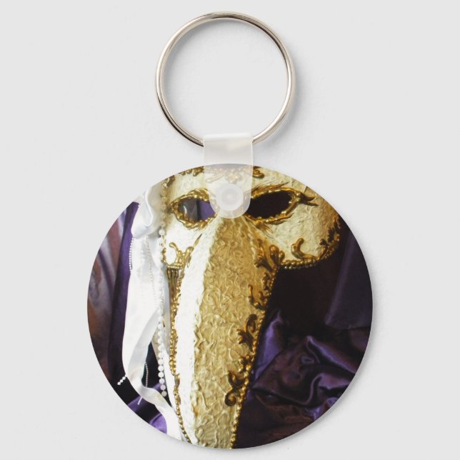 Bird Mask Keychain (Front)
