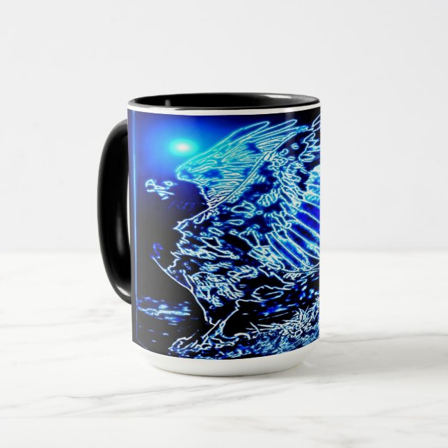Bird Models: Magnified Eagle 01-01 Mug (Front Left)