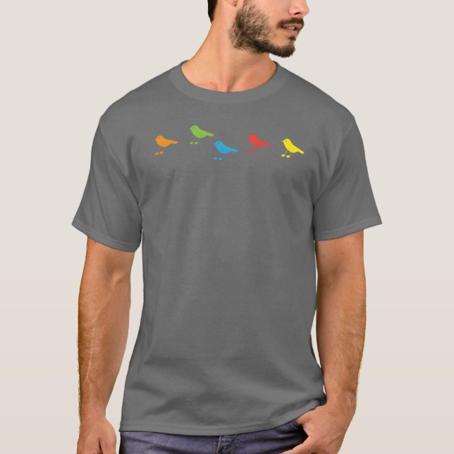 bird music funny T-Shirt (Front)