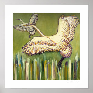 Bird Nature Landscape Painting Poster Art Gifts