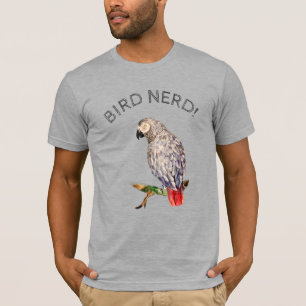 Bird nerd African grey parrot T-Shirt
