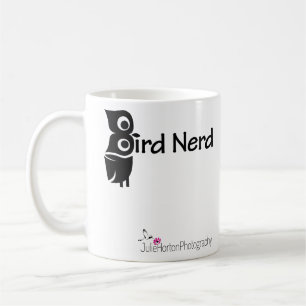Bird Nerd and Owl Pink Coffee Mug