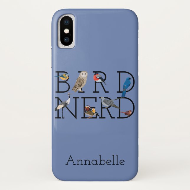Bird Nerd Assortment Five Personalize Case-Mate iPhone Case (Back)