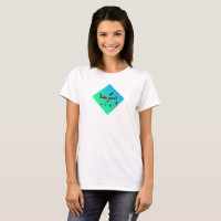Bird Nerd Blue Green Ombre T-Shirt