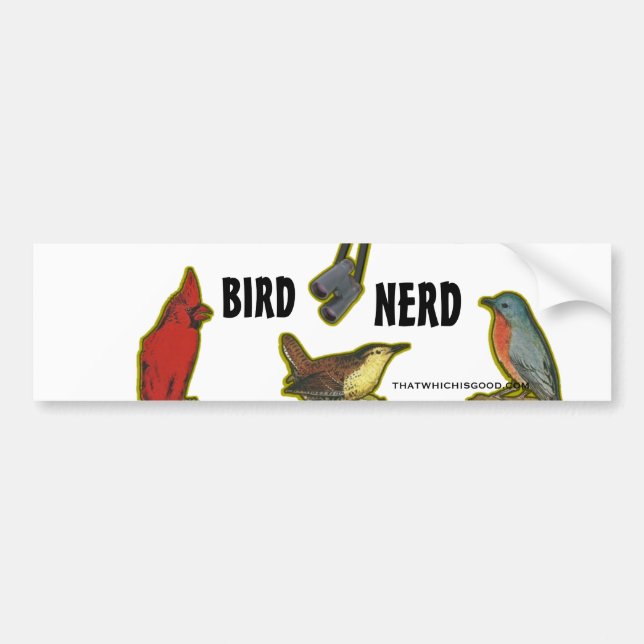 Bird Nerd Bumper Sticker