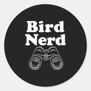 Bird nerd  classic round sticker