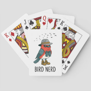 Bird Nerd Funny Bird Watching Birding Bird Lover Playing Cards