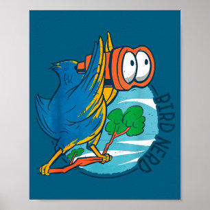 Bird Nerd Funny Bird Watching Birds Lover Ornithol Poster
