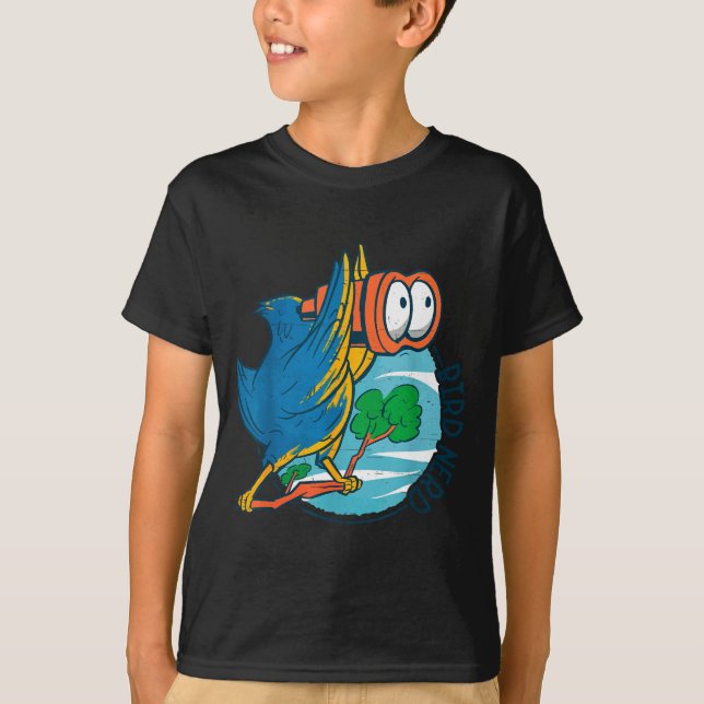 Bird Nerd Funny Bird Watching Birds Lover Ornithol T-Shirt (Front)