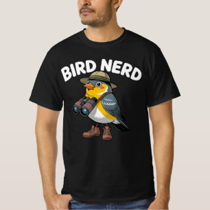 Bird Nerd Funny Bird Watching Ornithology Lover T-Shirt