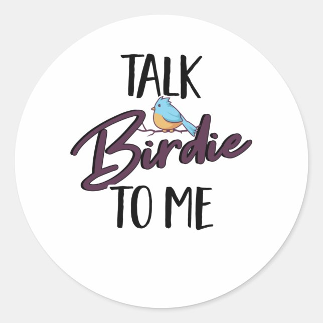 Bird Nerd Hobby Bird Watching Birdwatching Classic Round Sticker (Front)