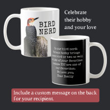 Bird Nerd Mug with Customizable Message